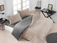 Комплект бархатного постельного белья Merinos Eternity 160×220 см. Bej - изображение 1