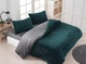 Комплект бархатного постельного белья Merinos Eternity 160×220 см. Petrol - изображение 1