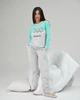 Жіночий костюм Nicoletta зі штанами Три котики - Велюр, Бірюзовий, xl - зображення 1