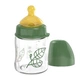 Бутылочка стекло с широким горлом и латексной соской NIP Cherry Green 120 мл 0+ (4000821351158) - изображение 1