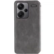 Кожаный чехол книжка GETMAN Cubic (PU) для Xiaomi Redmi Note 13 Pro+ Grey - изображение 3