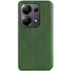 Кожаный чехол книжка GATMEN PREMIUM Cubic (PU) для Xiaomi Redmi Note 13 Pro 4G / Poco M6 Pro 4G Green - изображение 6