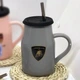 Чашка с трубочкой и крышкой "Авто-Итали", 400мл, Серый - изображение 2