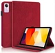 Чехол Wood Book на Xiaomi Redmi Pad SE (11") / чехол для планшета с функций подставки и отделением для кредитных карт / (красный) - изображение 1