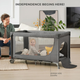 Ліжко-манеж Kinderkraft Joy 2 Dark Grey (KLJOY02DGR00000) (5902533925117) - зображення 5