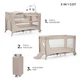 Кровать-манеж с пеленатором Kinderkraft Joy 2 Beige (KLJOY02BEG000AC)(5902533925162) - изображение 2
