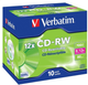 Диски Verbatim CD-RW 700 MB 8-12X Jewel Case Box 10 шт (VRW12B) - зображення 1