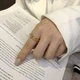 Кольцо цепь позолоченое с U - образными звеньями - изображение 2