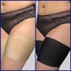 Бандалетки жіночі на стегна від натирання гладенькі BANDELETTES LACE&SATIN STYLE SHATO L Бежевий - зображення 3