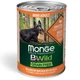 Вологий корм для собак Monge Dog WET BWILD Adult ягня, гарбуз та цукіні 0.4 кг. - изображение 1