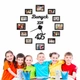 Подарок Учителю - Настенные часы "Выпуск" с Фоторамками - изображение 1