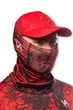 Бафф-маска летняя солнцезащитная VA REPTILE SKIN Bloody Red UPF50+ - изображение 3