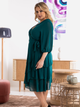Sukienka kopertowa damska elegancka Karko SB235 38 Zielona (5903676102816) - obraz 4