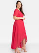 Sukienka trapezowa damska Plus Size Karko SA633 56 Różowa (5903676046615) - obraz 3