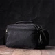 Текстильна чоловіча сумка через плече для документів та міста FABRA bg225fash77 Чорна - зображення 14