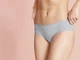 Трусики-хипстеры набор 3 шт. хлопковые для женщины Esmara LYCRA® 427474 L Серый - изображение 4