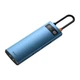 Концентратор хаб USB Type-C 8в1 картридер зарядка 100Вт Baseus Metal Gleam WKWG000103 синий - изображение 2