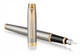 Чорнильна ручка Parker IM Brushed Metal GT FP сталева з позолотою перо F (тонке) - зображення 2