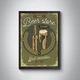 Набір вінтажних пивних постерів / 4 шт / пивний плакат / beer vintage poster - изображение 5