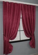 Комплект коротких штор VR-Textil жакард Саванна № 612ш 130х170 см 2 шт Бордовий (35-0095) - зображення 2