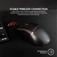 Игровая компьютерная мышь Fantech WGC3 Crypto 2.4Ghz беспроводная RGB подсветка black - изображение 2