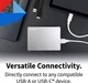 Зовнішній портативний жорсткий диск TOSHIBA Canvio Flex 1 ТБ, USB-C, USB 3.0 для ПК, Mac та планшетів - зображення 3