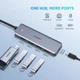 Преобразователь хаб UGREEN CM219 4-Port USB 3.0 Hub + питание по Micro-USB (50985) - изображение 2