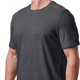 Футболка тактична потовідвідна 5.11 Tactical PT-R Charge Short Sleeve Top 2.0 Black Heather S (82128-135) - зображення 5