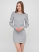 Сукня-футболка вечірня коротка осіння жіноча H&M 0866943_сер_04 M Сіра (KZ2000001508497_KAY2000001508497) - зображення 1