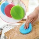 Губка мочалка прихватка для посуды силиконовая Better Sponge 4 в 1 Оранжевый - изображение 5