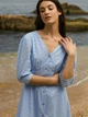 Платье миди летнее женское Seventeen 2186.6008 XXL-3XL Голубое (Sev2000000195360) - изображение 4