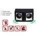 Ультразвуковой отпугиватель грызунов Dual Sonic Pest Repeller, ультразвук против мышей (1000170-Black-0) - изображение 4