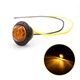 Фонарь LED габаритный круглый 12В-24В диам 27 мм IP67 оранжевый - изображение 1