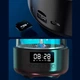 Портативная колонка BauTech Медуза Bluetooth с часами и LED подсветкой Черный (1014-224-00) - изображение 2
