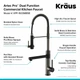 Змішувач для кухні Kraus Artec Pro KPF-1603MBSB - зображення 4