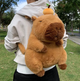 Мягкая игрушка плюшевая Капибара-рюкзак 33см Capybara Plush Backpack, Velice - изображение 1