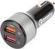 Автомобільний зарядний пристрій EDNET Car Charger 12W Black (ASASSLU00000007) - зображення 1