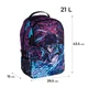 Рюкзак Kite Education Teens "Молния-воин" 43.5х29.5х15 см черный (K24-2569L-2) - изображение 2
