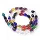 Бусины Стекло Капля, Прозрачные, Граненые, Микс, 12х8мм, Отверстие 1мм, около 53шт/60см/нить - изображение 1