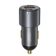 Автомобільний зарядний пристрій XO CC45 1 USB QC 3.0 + 2 Type-C PD (60W) Black - изображение 3