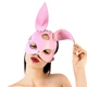 Шкіряна маска Кролика Art of Sex - Bunny mask, колір Розовий - зображення 1