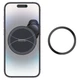 Тримач для мобільного HOCO H23 Alma metal ring magnetic car holder(air outlet) Black Metal Gray (6942007606615) - изображение 5