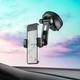 Тримач для мобільного HOCO CA111 pull clip suction cup car holder Black Metal Gray (6931474767196) - изображение 8