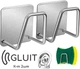 Тримач клейкий(3M) GLUIT для кухонної губки і дрібниць .Колір Метал. Набір 2 шт. - изображение 1