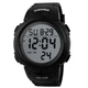 Годинник наручний 1068BK SKMEI з підсвічуванням, BLACK -BLACK - зображення 1