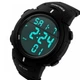 Годинник наручний 1068BK SKMEI з підсвічуванням, BLACK -BLACK - зображення 2