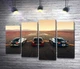 Модульная картина Гоночные автомобили Ford Mustang Shelby GT500 на старой дороге 100x69 см Модуль №3 (000956) - изображение 1