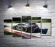 Модульная картина Серый автомобиль Porsche 911 GT2 мчит по трассе 100x58 см Модуль №4 (004239) - изображение 1