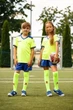 Комплект футбольной формы детский Kelme SEGOVIA желто-синий 5XS 8351ZB3158.9918 - изображение 6