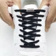 Еластичні шнурівки для взуття з фіксатором 2 штуки 100 см Elastic Lazy Shoelaces Black - зображення 3